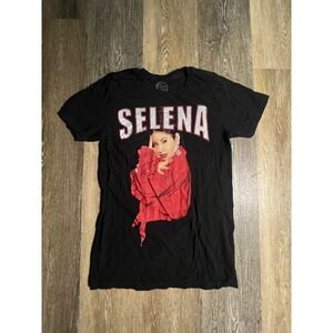 Selena Quintanilla Graphic T-Shirt‎ Womens Small Black Short Sleeve Tee